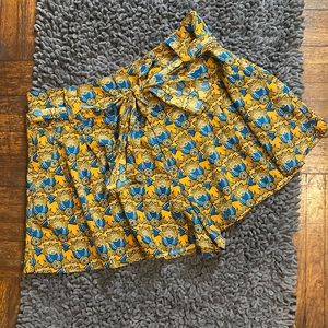 ASOS Retro Shorts with Obi tie